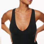Aritzia babaton Contour V-Neck Romper black xs Photo 5