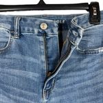 American Eagle SZ 8 SHORT Curvy Jeggings Jeans Super Hi-Rise Distressed Rip Blue Photo 4