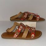 Comfortview Pre-Owned Brown/Orange Priscilla Beaded Slingback Sandals Size 8.5 Photo 3