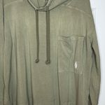 Free People Movement Size Small Hot Shot Hooded Layer Green Hoodie Oversize Photo 5