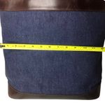 Ralph Lauren Denim & Braided Leather Shoulder Strap Oversized Lined Tote Bag Photo 5