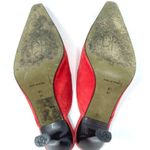 Donald Pliner DONALD J PLINER red suede mules slides, made in Spain, size 8.5 Photo 13
