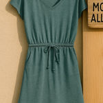 32 Degrees Heat 32 Degrees Cool V-Neck T-Shirt Jersey Dress with Drawstring‎ Waist M Photo 0
