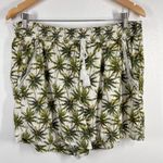 BeachLunchLounge Briggs Palm Tree Print Shorts Linen Blend Drawstring Waist XL Summer-wear Casual Photo 1