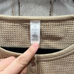 Aerie Offline Main Squeeze Seamless Waffle Crop Henley Top Tan Womens Medium Photo 2