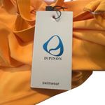 Yellow‎ swim tank top Orange Size M Photo 4