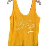 Wildfox NEW Wish You Were Here Yellow Tank Size S Photo 2
