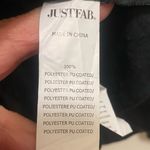 Just Fab Womens Black Faux Leather Jacket S Small 34” One Button Closure Photo 6