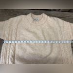 Madewell  Women's‎ Beige Cable Havener Pullover
Sweater Long Sleeve Size large Photo 5