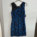 Matthew Williamson for Impulse by Macy’s Blue & Black Abstract Print Dress Size 10 Photo 1