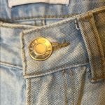 Blue Savvy Trendy Distressed Women's Cropped Jeans in Light Blue Photo 2