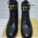 Michael Kors Black Kincaid Lace Up Boots Photo 1