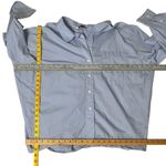 ZARA  Light Blue Button Up Shirt Tapered Bottom Womens Size Small Photo 3