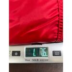 NWT Samantha Sipos Red Nylon Jacket Leather Trim Hooded Trench Coat Size S Photo 14