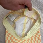 Wild Fable Orange & Yellow Checkered Print Adjustable Women's Ball Cap Photo 5