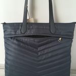 Quilted Tote Bag Gray Photo 1