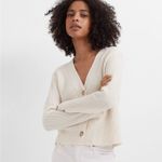 Club Monaco Button Cardigan in Off White Size XL Photo 1