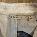 Soft Surroundings  Asian Song Dynasty Oversized Art To Wear Button Up Tunic TopXL Photo 1