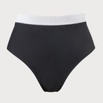 Berlook Contrast Trim Plus Size Bikini Top and Bottom 55 Black Photo 8