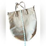 Kenneth Cole Women's grey Leather Tote Bag Zip Closure Casual ‎ Handbag Photo 11