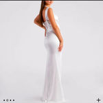 Windsor Lo Formal One-Shoulder Satin Corset Dress Photo 2