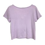 Mudd Juniors Size L Lavender Lilac Purple Lace Up V-Neck Tee Short Sleeve Y2K Photo 4