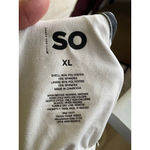 SO Women's  White Black Swirl Cutout Crop Top XL Photo 3