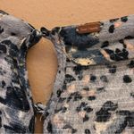 Free People All the Right Ruffles Wrap Romper Blueberry Blue Medium Photo 3