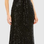 Mac Duggal 26693 Bow Strap Sequin Gown Dress Photo 1