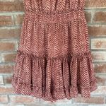 Buddy Love Ray Elastic Waist Ruffle Flowy Dress Women’s XS Red Photo 4