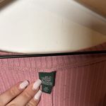 Wild Fable Women's Long Sleeve Cozy Rib T-Shirt Raw Hem Pink Size XXL Photo 1