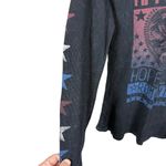 Affliction VINTAGE Y2K  Breakdown American Thermal Graphic Top Grey/Blue/Red XS Photo 9