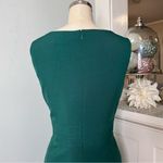 Evan Picone  Hunter Green Sheath Dress Size 12 Formal Holiday Party Wear Photo 5