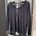 NWT Lanston Cut Out Long Sleeve Top Black Photo 0