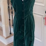 Herman Geist Velvet Forest Green Maxi Jumper Dress Photo 0