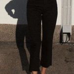 ZARA CROPPED FLARE HIGH-WAIST JEANS- BLACK. SIZE 4 Photo 1