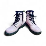 Dr. Martens  Pastel Pink Patent Leather Combat Boots 6M/7L Photo 2