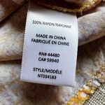 Love, Fire Yellow Floral Long Sleeve Cropped Blouse Photo 4