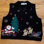 Women’s Ugly Christmas Vintage Vest Size LP so cute Photo 2