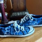 Coach Blue and White Sneakers with Butterfly Pattern Photo 2