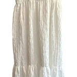 ZARA Women's White Voluminous Textured Weave Midi Dress Size M Photo 0