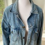 Vintage 80’s Britannia Oversized Denim Jean Jacket Size Large Blue Photo 2