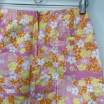 Lilly Pulitzer Vntg Mini Skirt Women Sz 0 Floral Short Lined Zip Pink Tropical Photo 3