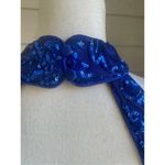 Lulus NWT Glittering Glamour Royal Blue Mock Neck Mini Dress L Bling Sexy Party Photo 11