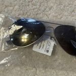 joe's jeans Satin Lt Gunmetal Aviator Sunglasses Photo 1