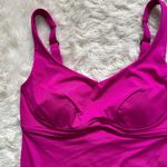 Athleta Swimsuit Top Bondi Bra Cup Tankini Fuchsia 32B/C Photo 5