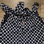 Valerie Bertinelli  Navy & White Geometric Mini Dress 6 Photo 2