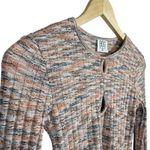 BDG Urban Outfitters Spacedye Cropped Knit Cut Out Top in Pink/Blue Size M Photo 7