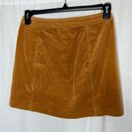 Ragstock  Camel Brown Corduroy Button Front Mini Skirt Size Large‎ Casual Photo 3
