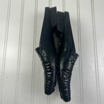 Stuart Weitzman Black Patent Leather Loafers Size 9 Photo 6